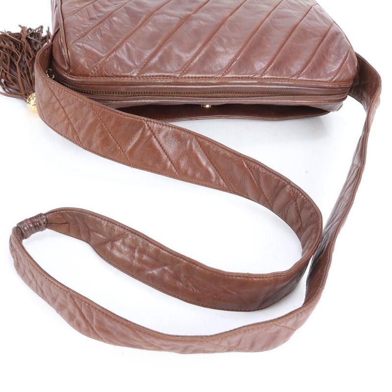 Matsuzakaya Nagoya Chanel Serial Sticker With Boutique Sticker Lamb Leather