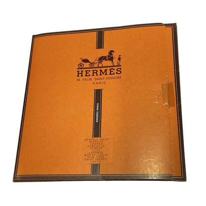 Hermes Scarf Carré 90 Blue Gray And Multi Le Mors A La Conetable Silk