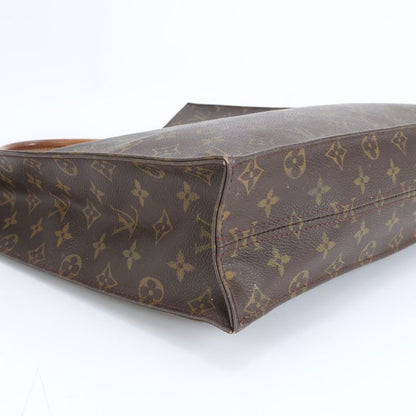 Louis Vuitton Monogram Sac Pura M51140 Leather Tote Bag Shoulder Hand A4 Ladies