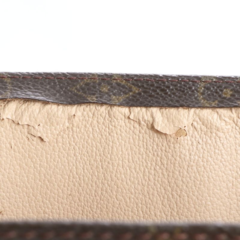 Louis Vuitton Monogram Sac Pura M51140 Leather Tote Bag Shoulder Hand A4 Ladies