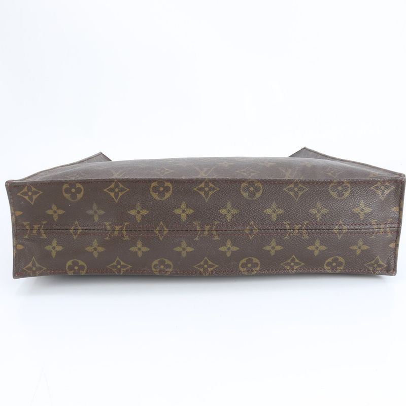 Louis Vuitton Monogram Sac Pura M51140 Leather Tote Bag Shoulder Hand A4 Ladies