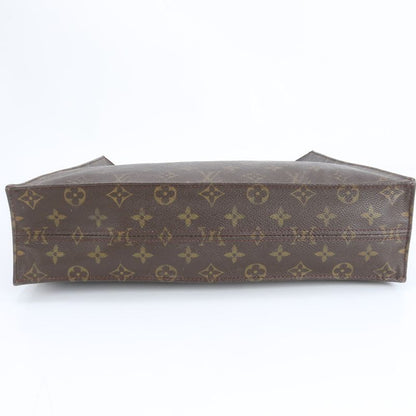 Louis Vuitton Monogram Sac Pura M51140 Leather Tote Bag Shoulder Hand A4 Ladies