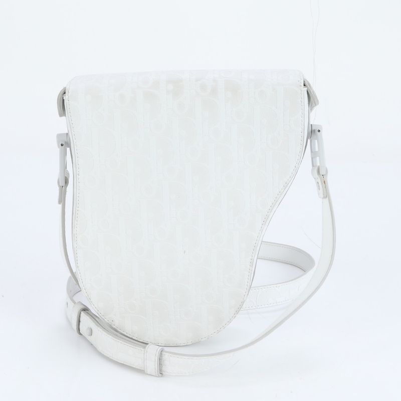 Christian Dior Oblique Saddle Leather Shoulder Bag Crossbody Messenger Business