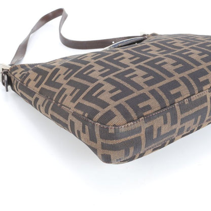 Vintage Fendi Zucca Mamma Baguette Bucket Leather Shoulder Bag Shoulder Tote