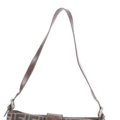 Vintage Fendi Zucca Mamma Baguette Bucket Leather Shoulder Bag Shoulder Tote