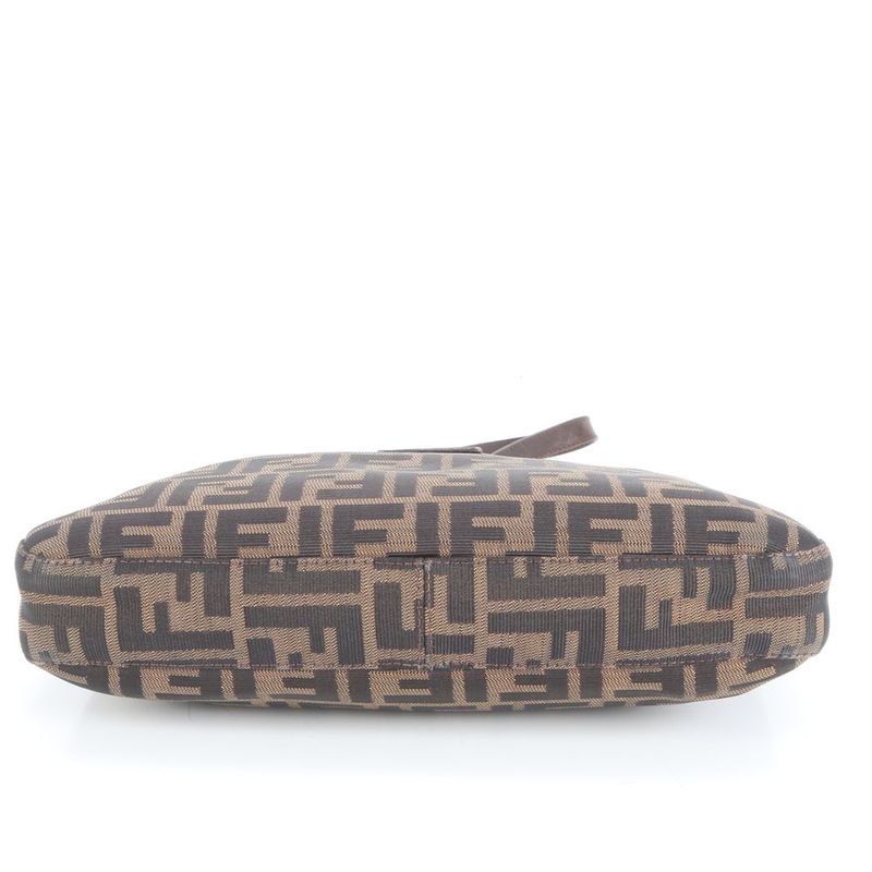 Vintage Fendi Zucca Mamma Baguette Bucket Leather Shoulder Bag Shoulder Tote