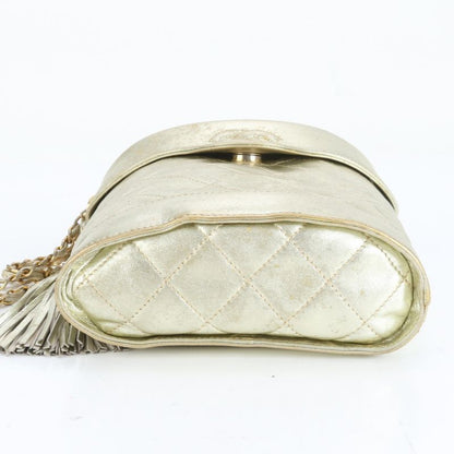 Chanel Authenticity Matelasse Lambskin Leather Shoulder Bag Crossbody Women's