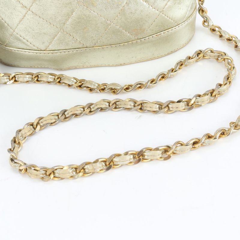 Chanel Authenticity Matelasse Lambskin Leather Shoulder Bag Crossbody Women's