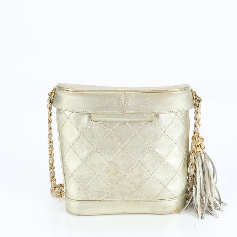 Chanel Authenticity Matelasse Lambskin Leather Shoulder Bag Crossbody Women's