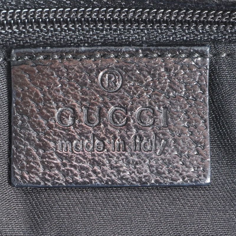 Gucci GG Canvas Eclipse Leather Tote Bag Shoulder Hand Navy Blue 120837 Women's