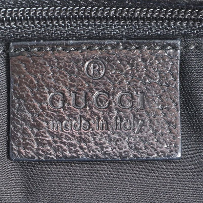 Gucci GG Canvas Eclipse Leather Tote Bag Shoulder Hand Navy Blue 120837 Women's