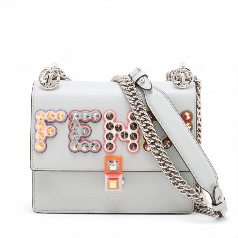 Fendi Mini Canai 8m0381 Leather 2WAY Shoulder Bag Crossbody Hand Women's MMM