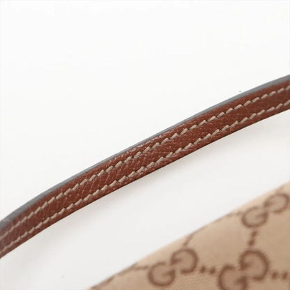 Gucci GG Canvas Bree 323673 Leather Tote Bag Shoulder Hand Brown Women's MMM