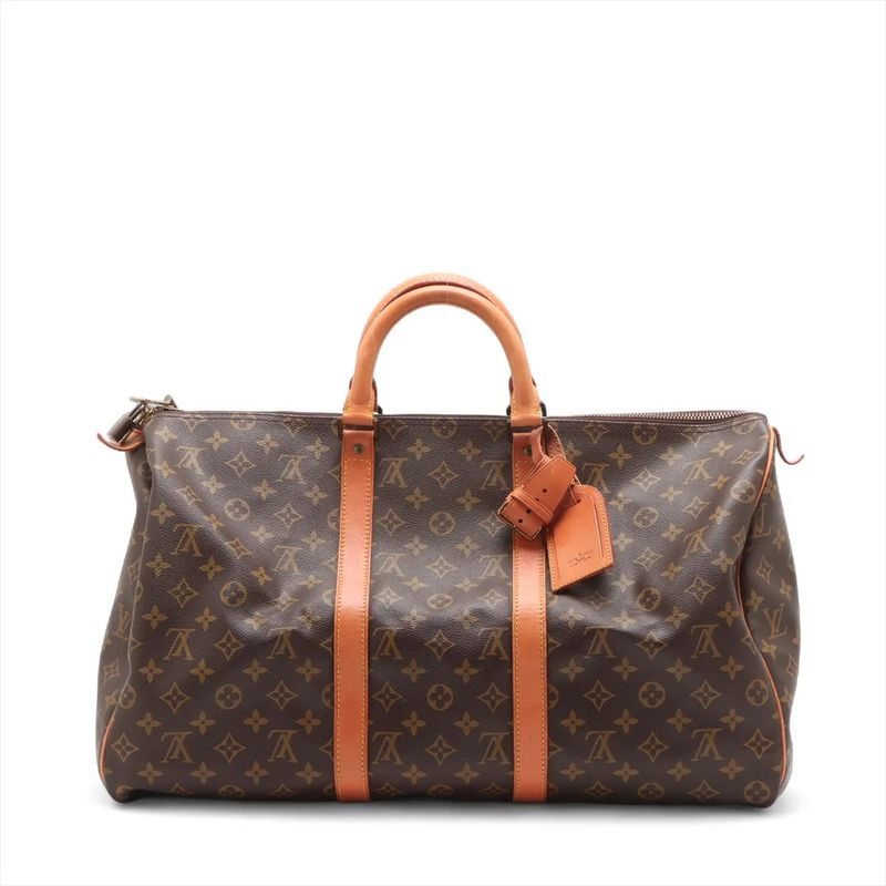 Louis Vuitton Monogram Keepall 50 M41426 Leather Boston Bag Business Travel