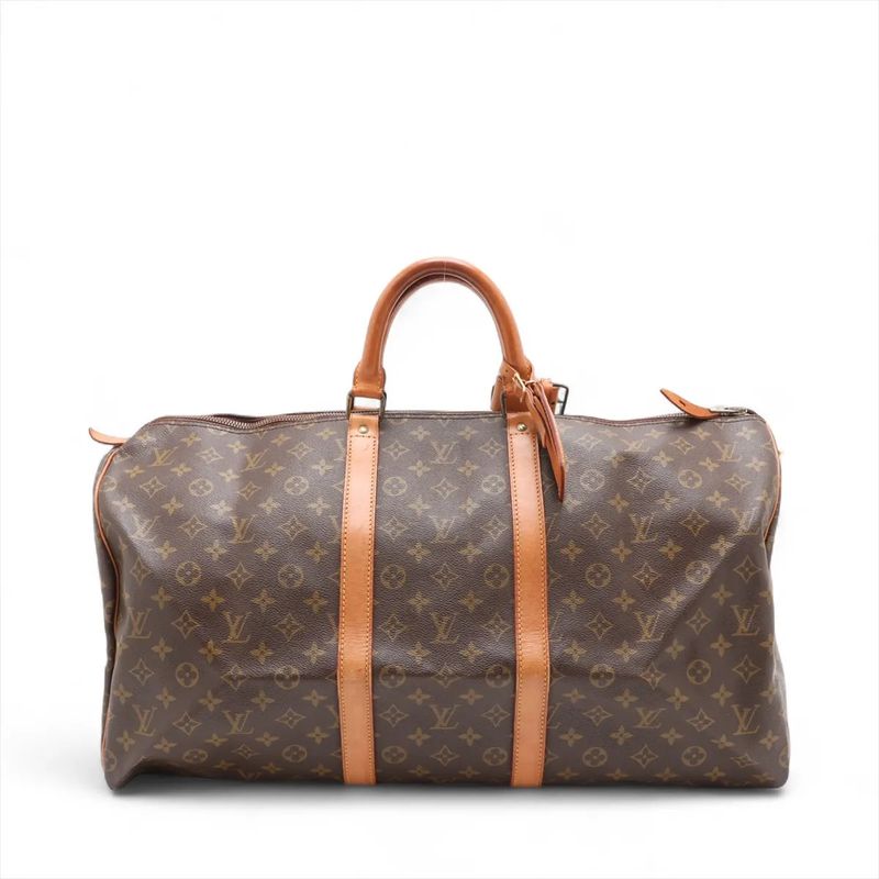 Louis Vuitton Monogram Keepall 55 M41424 Leather Boston Bag Business Travel