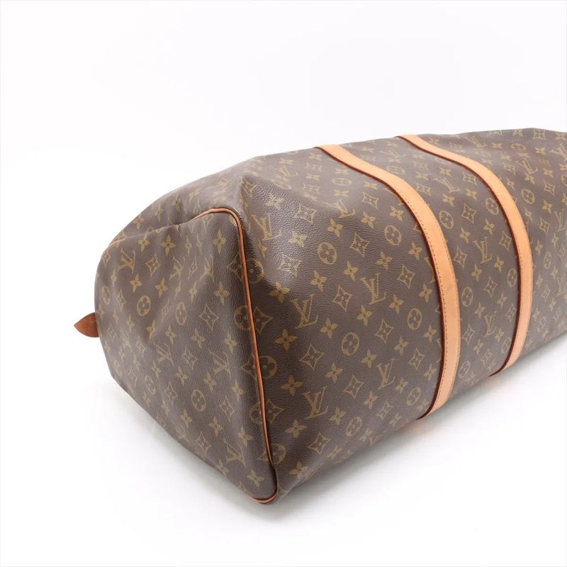 Louis Vuitton Monogram Keepall 55 M41424 Leather Boston Bag Business Travel