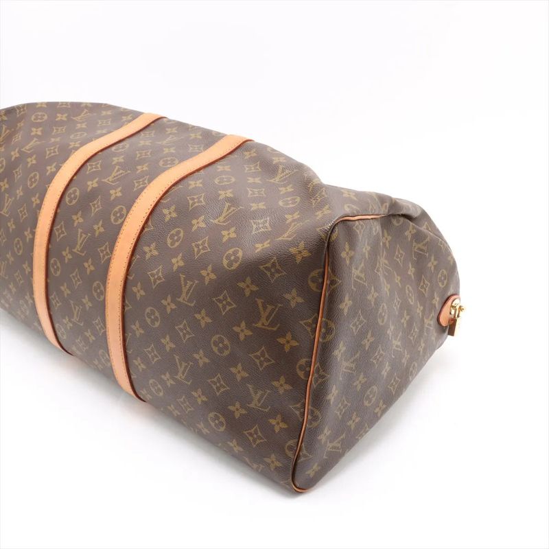 Louis Vuitton Monogram Keepall 55 M41424 Leather Boston Bag Business Travel