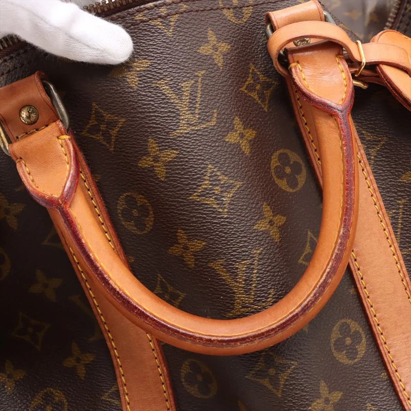 Louis Vuitton Monogram Keepall 55 M41424 Leather Boston Bag Business Travel