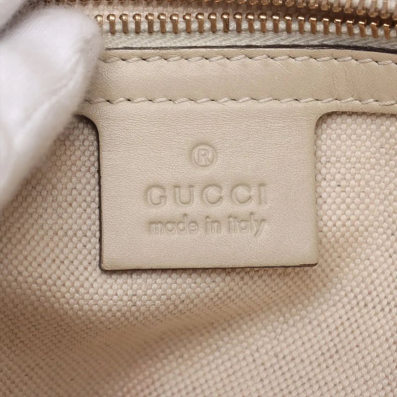 Gucci GG Canvas Lovely Heart Leather Tote Bag Shoulder Hand A4 257069 Women's