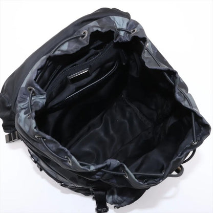 Prada Tessuto Nylon Saffiano Leather Camouflage Backpack Sac Backpack Business