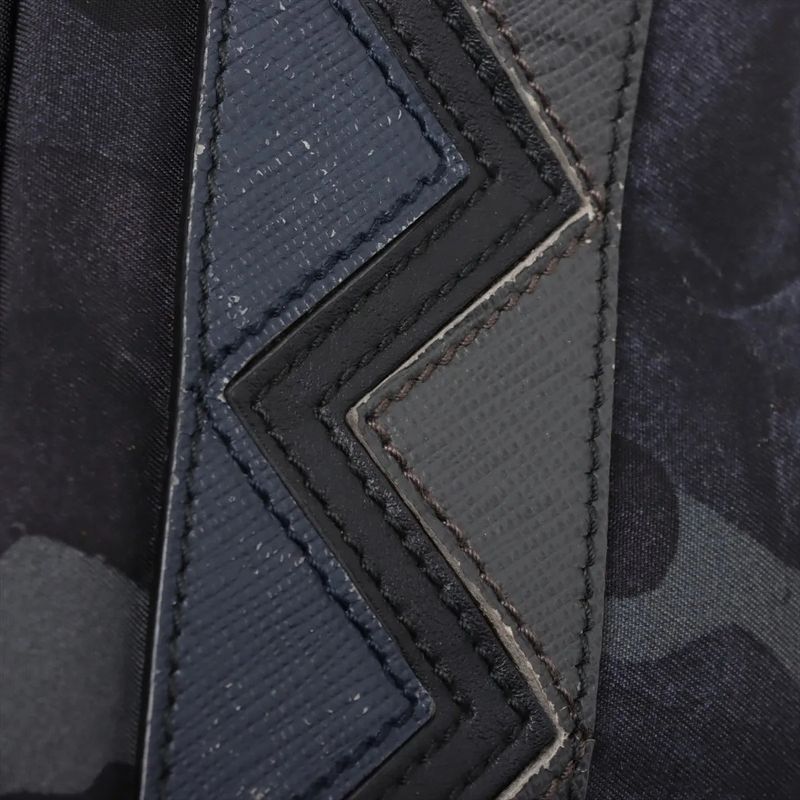 Prada Tessuto Nylon Saffiano Leather Camouflage Backpack Sac Backpack Business