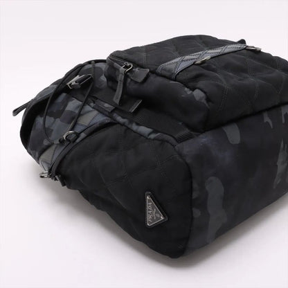 Prada Tessuto Nylon Saffiano Leather Camouflage Backpack Sac Backpack Business