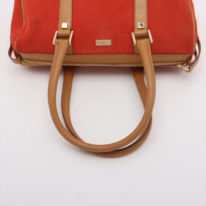 Gucci Mini Boston Leather Handbag Tote 000 0851 Gold Hardware Genuine Leather