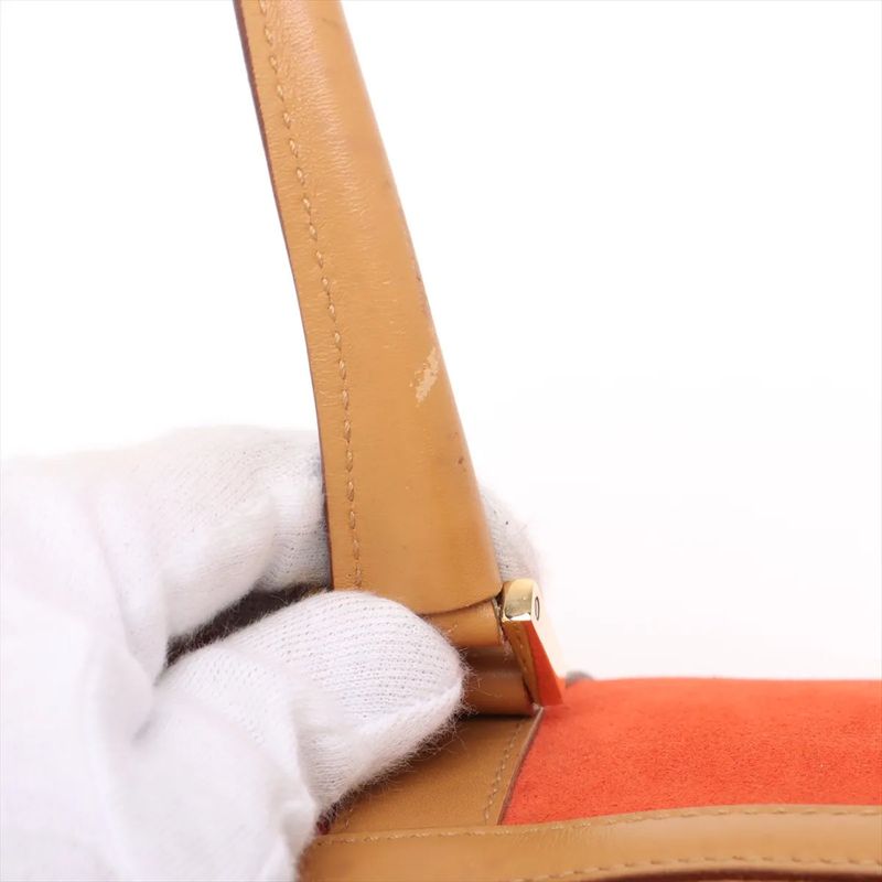 Gucci Mini Boston Leather Handbag Tote 000 0851 Gold Hardware Genuine Leather