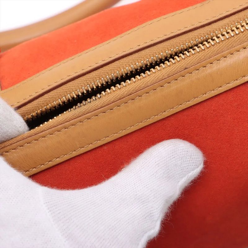 Gucci Mini Boston Leather Handbag Tote 000 0851 Gold Hardware Genuine Leather