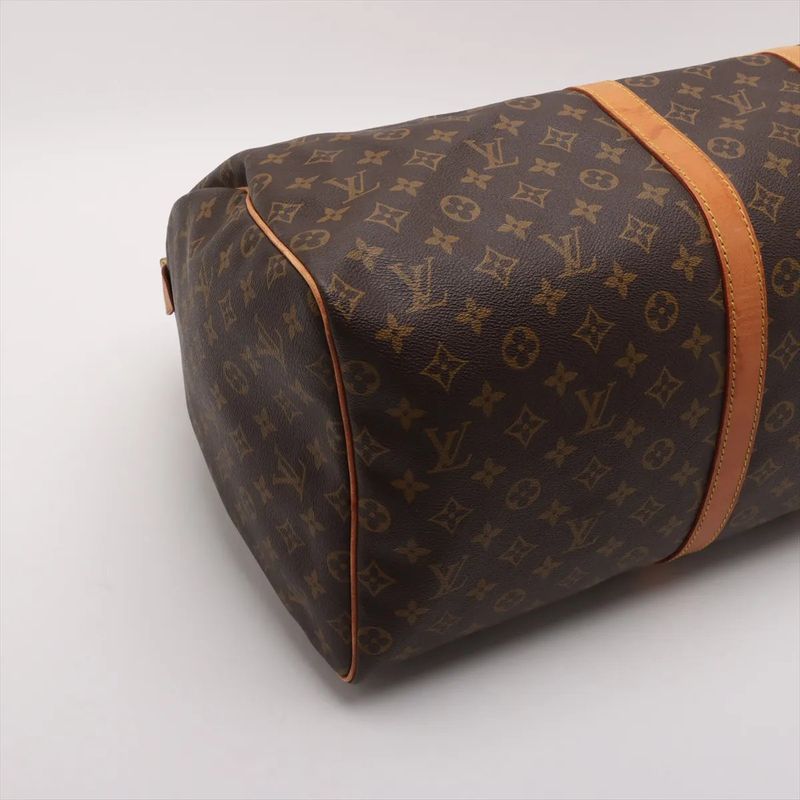 Louis Vuitton Monogram Keepall 55 M41424 Leather Boston Bag Business Travel