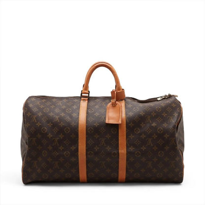 Louis Vuitton Monogram Keepall 55 M41424 Leather Boston Bag Business Travel