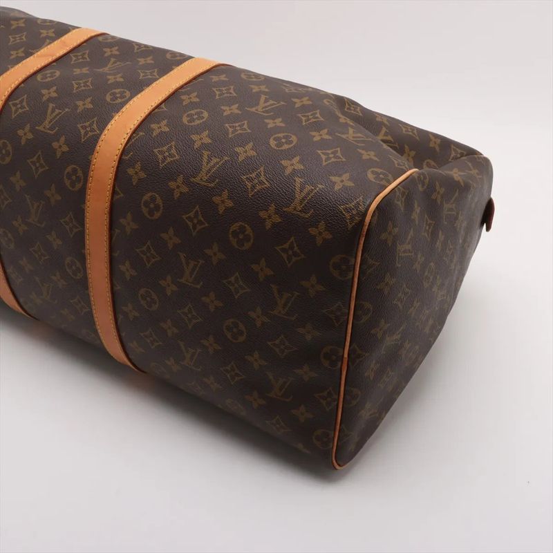 Louis Vuitton Monogram Keepall 55 M41424 Leather Boston Bag Business Travel