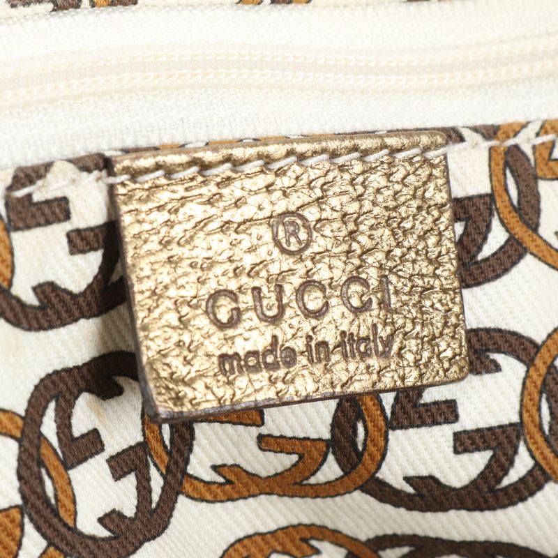 Gucci GG Canvas Princy Leather Tote Bag Shoulder Hand A4 Beige 163805 Women's