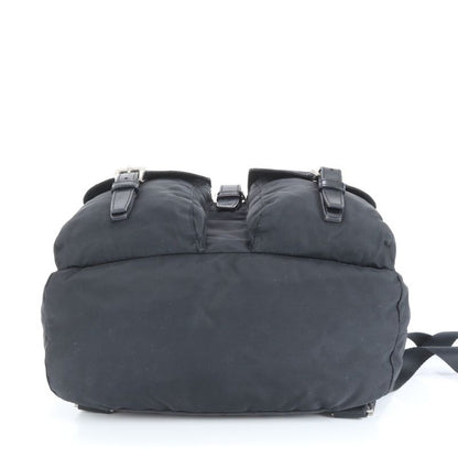 Prada Tessuto Nylon Triangle Logo Leather Backpack Sac Backpack Shoulder Bag
