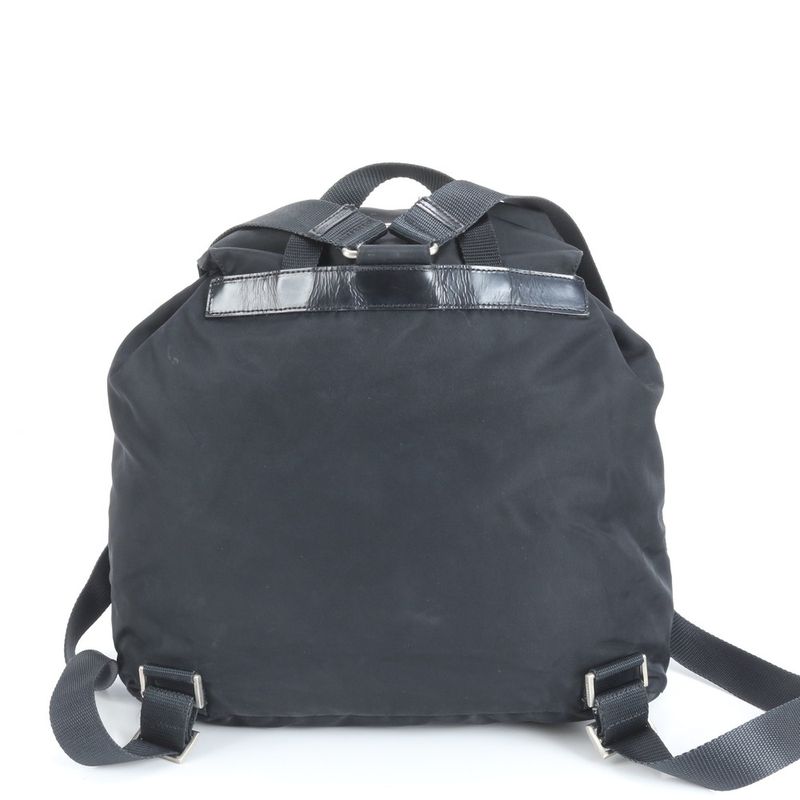 Prada Tessuto Nylon Triangle Logo Leather Backpack Sac Backpack Shoulder Bag