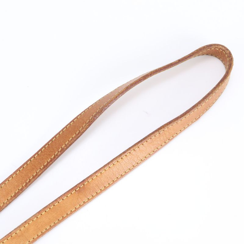 Louis Vuitton Leather Shoulder Strap Nubuck Crossbody Shoulder Bag Brown Gold