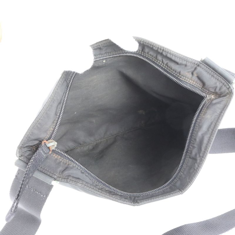 Prada Tessuto Nylon Triangle Logo Leather Shoulder Bag Crossbody Messenger