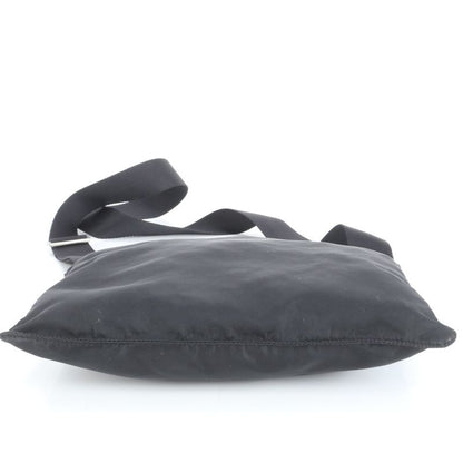 Prada Tessuto Nylon Triangle Logo Leather Shoulder Bag Crossbody Messenger