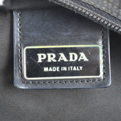 Prada Tessuto Nylon Triangle Logo Leather Shoulder Bag Crossbody Messenger