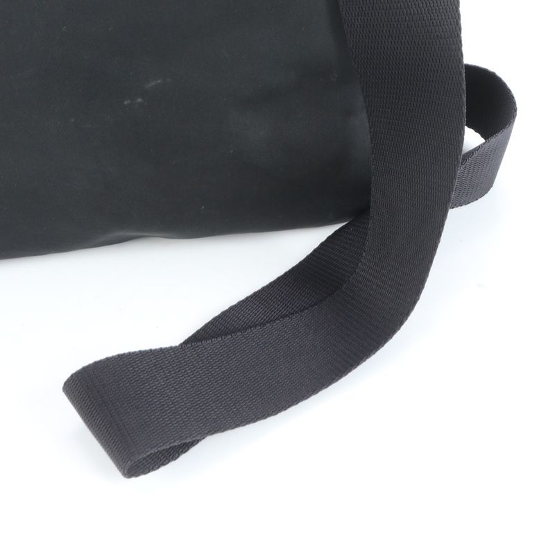 Prada Tessuto Nylon Triangle Logo Leather Shoulder Bag Crossbody Messenger