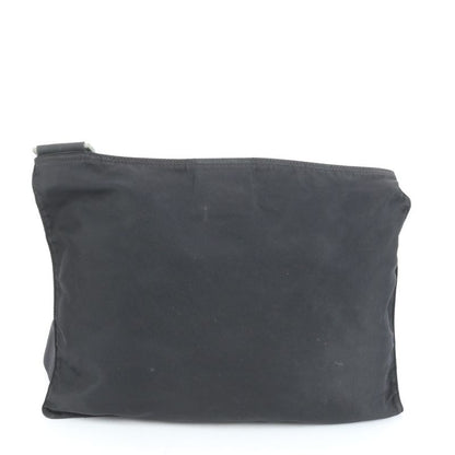 Prada Tessuto Nylon Triangle Logo Leather Shoulder Bag Crossbody Messenger