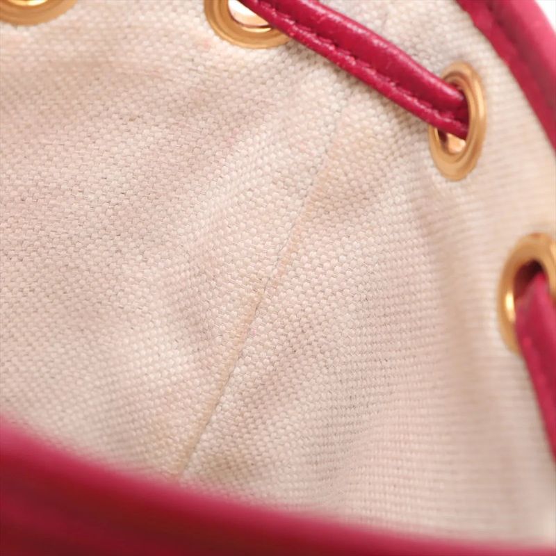 Gucci X Doraemon Collaboration Micro GG Mini Bucket 647801 Leather Shoulder Bag