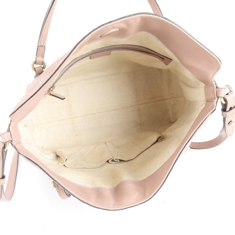 Guccissima 353120 Leather 2WAY Shoulder Bag Crossbody Hand Pink Women ERR