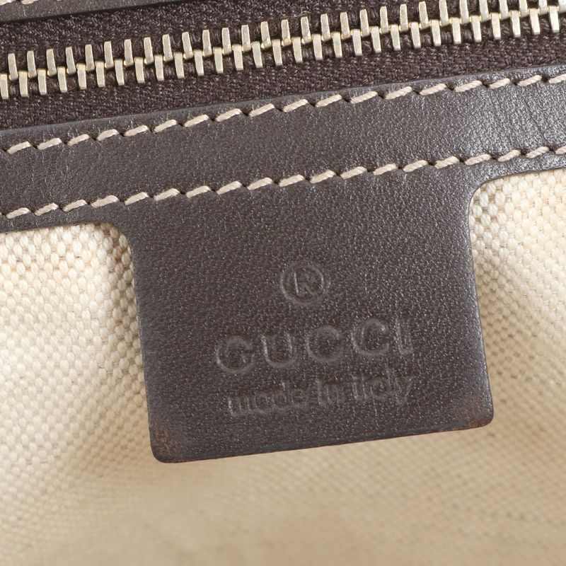 Gucci GG Canvas Sherry Line Mayfair Leather Tote Bag Shoulder A4 257061 Ladies