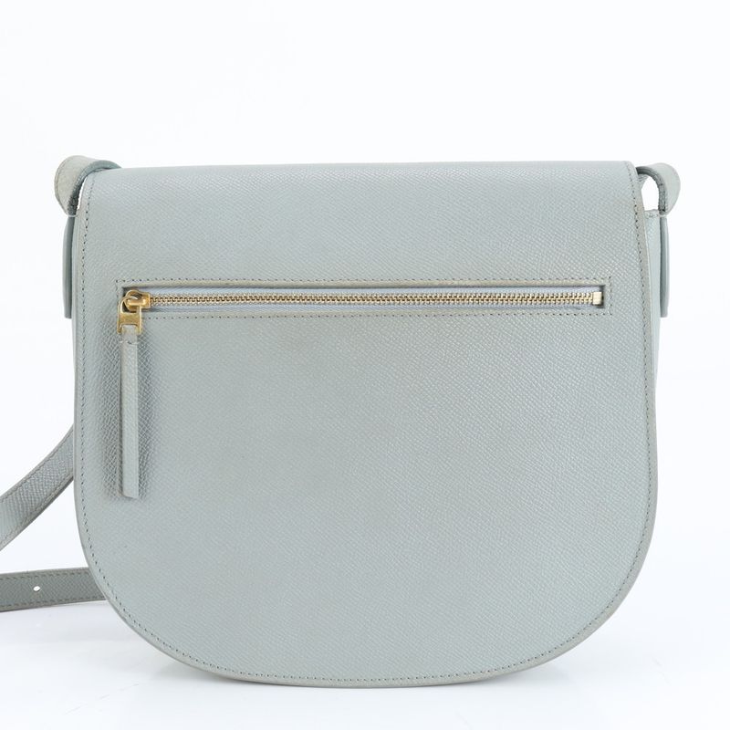 Celine Trotter Leather Shoulder Bag Crossbody Gold Hardware Hand Tote Women's