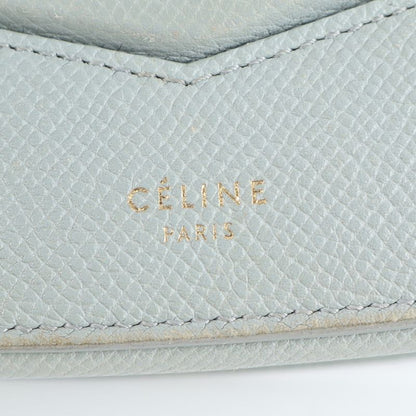 Celine Trotter Leather Shoulder Bag Crossbody Gold Hardware Hand Tote Women's