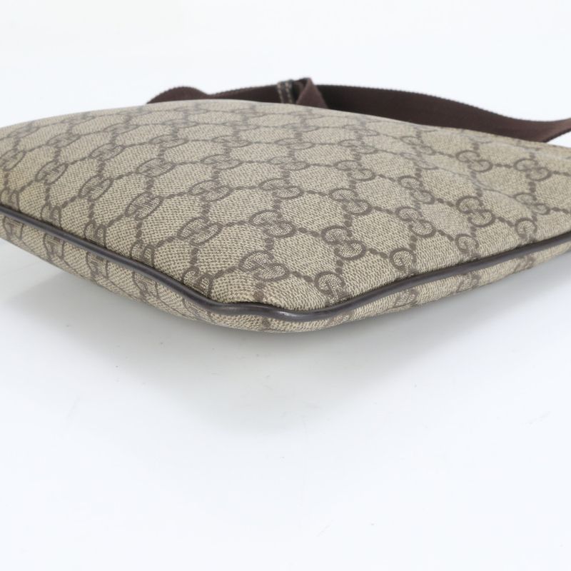 Gucci GG Supreme Leather Shoulder Bag Crossbody Messenger Business Commute