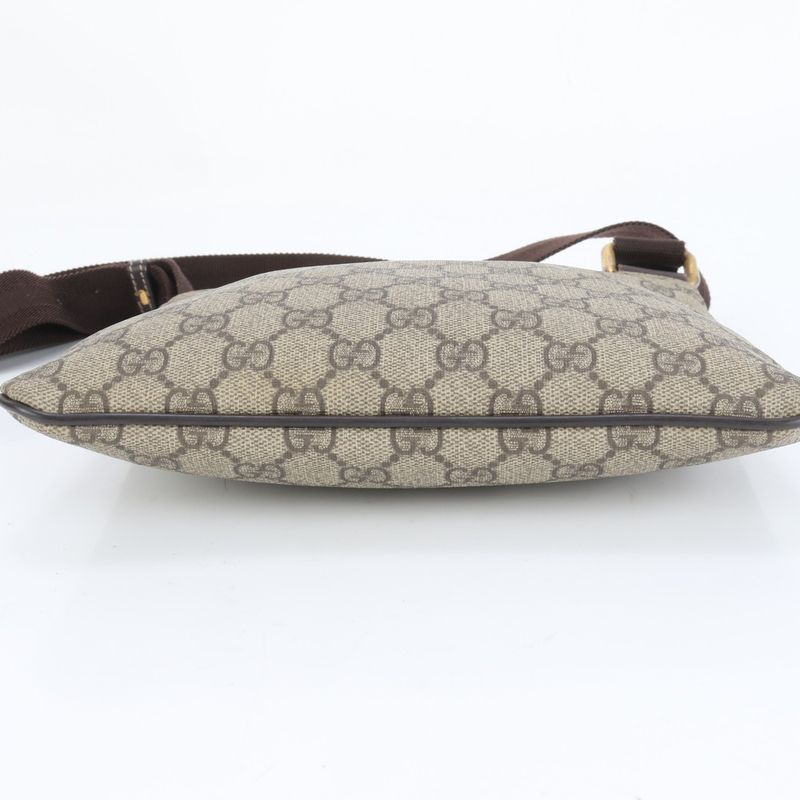 Gucci GG Supreme Leather Shoulder Bag Crossbody Messenger Business Commute