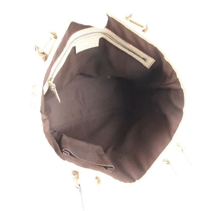 Gucci GG Canvas Bucket 153361 Leather Tote Bag Shoulder Hand Beige Women's EUE