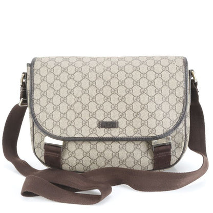 Gucci GG Supreme Leather Shoulder Bag Crossbody Messenger Business Commute